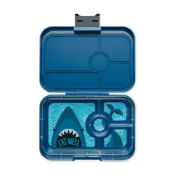 Lunchbox pojemnik na śniadanie XL Yumbox Tapas 4 - Monte Carlo blue / shark tray