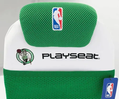 Fotel Playseat Champ NBA-Boston Celtics Gamingowy do 122kg Tkanina Biało-zielony