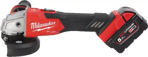 Milwaukee Yakıt Açılı Taşlama Makinesi M18 FSAG125XB-502x 125mm (+2 adet 5Ah pil + şarj cihazı + kılıf)