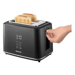 Toster Sencor STS 0600BK Ruszt do bułek Rozmrażanie 1080W