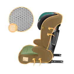 Fotelik samochodowy TULANO Joy 45 I-Size 100-150 cm (15-36 kg) Zielony