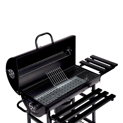Grill węglowy ogrodowy z pokrywą termometr popielnik składane półki MultiGarden