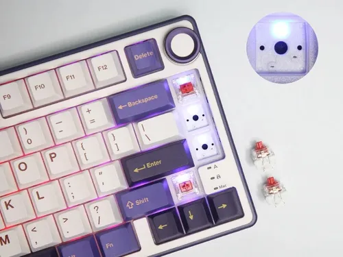 Klawiatura ROYAL KLUDGE R75 Blackberry Mousse K Silver Switch