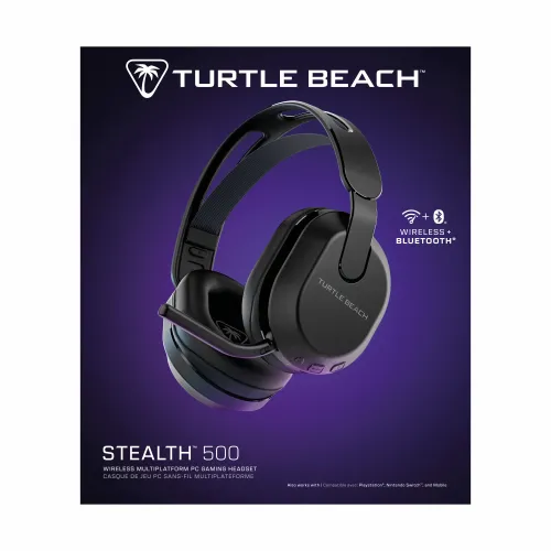 Słuchawki bezprzewodowe z mikrofonem Turtle Beach Stealth 500 PC Nauszne Czarny