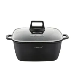 Garnek aluminiowy z pokrywką FLORINA CHEF 4,6 l