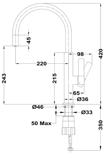 Bateria TEKA FOT 995 Chrom