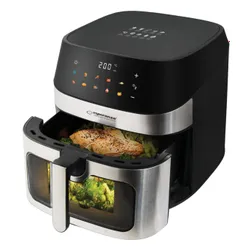 Air Fryer Frytkownica beztłuszczowa ESPERANZA Patate Al Forno 8l z 10 automatycznymi programami i okienkiem do obserwacji postępów gotowania