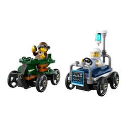 LEGO City Great Vehicles 60459 Zestaw wyścigówek: samolot kontra łóżko szpitalne
