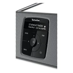 Radioodbiornik TechniSat DigitRadio 2S Radio FM DAB+ Bluetooth Czarno-srebrny