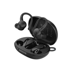 Słuchawki bezprzewodowe Belkin SoundForm ActiveFit Dokanałowe z zaczepami Bluetooth 5.4, Czarny
