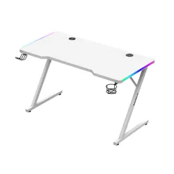 Biurko gamingowe HUZARO Hero 2.5 RGB Biały