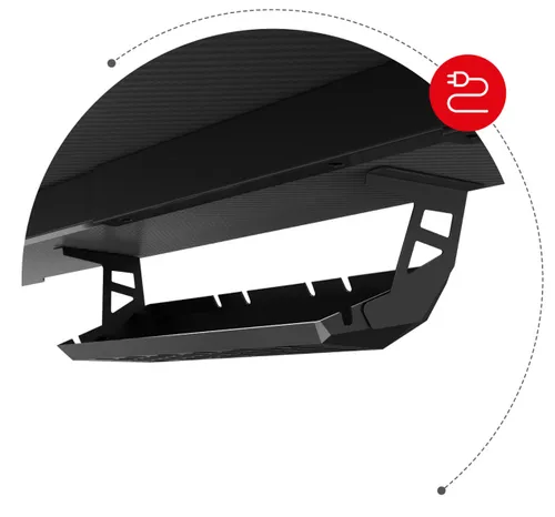 Biurko gamingowe HUZARO Hero 3.3 RGB Czarny