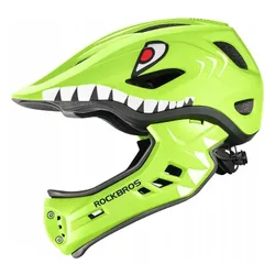 Kask rowerowy dziecięcy fullface szczękowy 2w1 odpinana szczęka rozmiar S