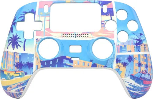Pad FroggieX FX-P5-GP4-W Vibe City Edition do PC, PlayStation 5, Android, iOS Bezprzewodowy Biały