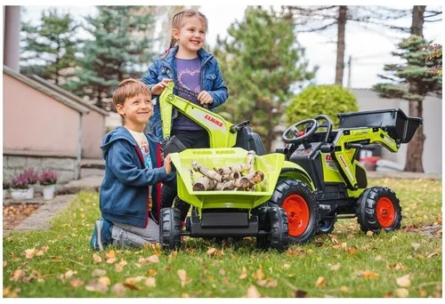 Traktor Na Pedały Dla Dzieci 3-6 Lat Do 50Kg Falk Claas Przyczepa Łyżka Spychacz
