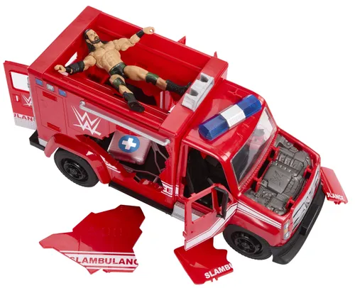 Samochód MATTEL WWE Slambulance karetka do rozbijania JMR51