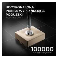 Fotel Anda Seat X3 Gaming Sofa Elegant Black Gamingowy do 120kg Skóra Eco Czarny