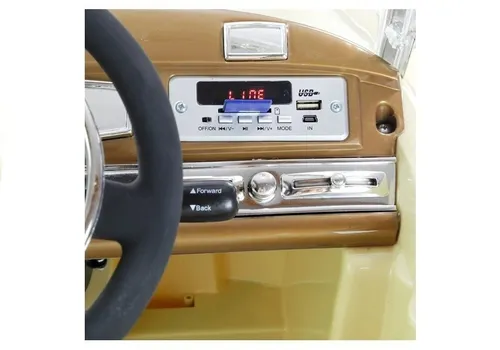 Auto Na Akumulator Dla Dziecka Retro Mercedes 300S Eva LED Pilot Skóra MP3