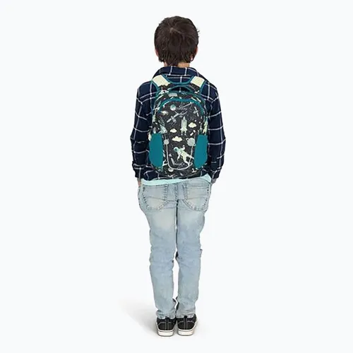 Plecak dziecięcy Osprey Daylite Jr - space travel print / antique blue