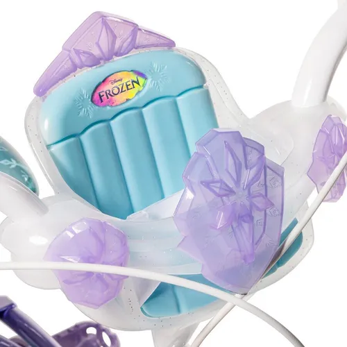 Rower dziecięcy HUFFY Disney Kraina Lodu 12 cali dla dziewczynki Fioletowo-niebieski