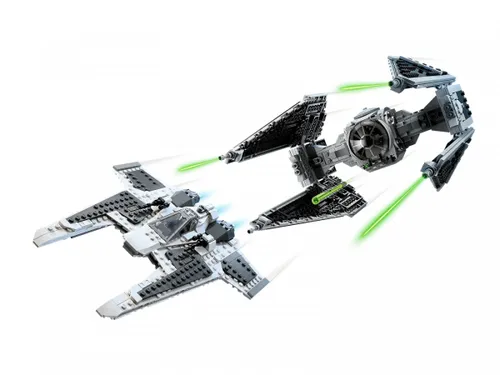 LEGO Star Wars 75348 Мандалорианский клык против TIE-перехватчика