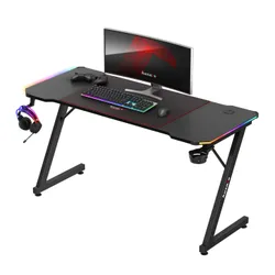 Biurko gamingowe HUZARO Hero 3.3 RGB Czarny