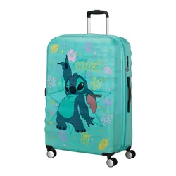 Walizka duża American Tourister Wavebreaker Disney - Stitch flower