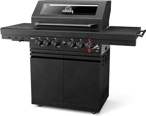Grill gazowy KOLER Krone S2 Black 21.6 kW 74 x 46 cm