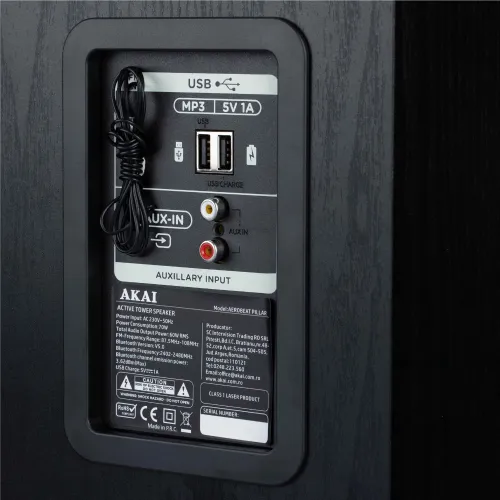 Kolumna AKAI Aerobeat Pillar Czarny 1szt.