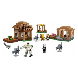 LEGO Minecraft 21596 Najazd przywoływaczy na wioskę, zestaw klocków 9+