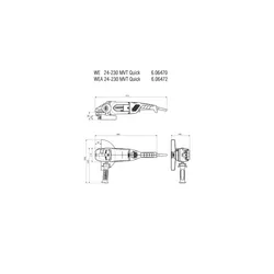 Szlifierka kątowa Metabo WEA 24-230 MVT Quick