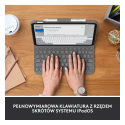 Etui na iPad LOGITECH Slim Folio Szary Klawiatura