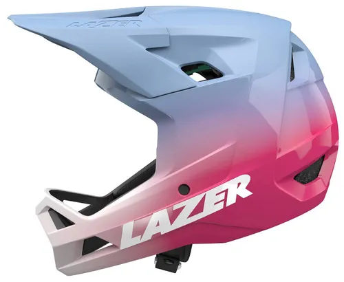 Kask rowerowy LAZER Chase KinetiCore Niebiesko-różowy Full Face (rozmiar S)