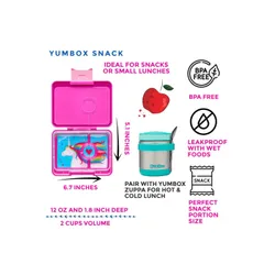 Śniadaniówka / lunchbox dziecięcy Yumbox Snack - lavender purple / magical unicorn