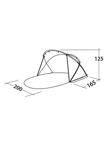 Namiot plażowy Easy Camp Shell Beach Shelter - grey / sand