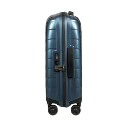 Маленький расширяемый чемодан Samsonite Attrix 55 см (20/23 см) - steel blue