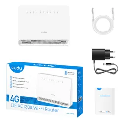 Router CUDY LT500E 2.4 / 5 GHz (DualBand), Wi-Fi Mesh, Gniazdo SIM