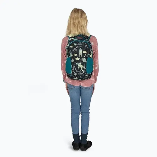 Plecak dziecięcy Osprey Daylite Jr - space travel print / antique blue