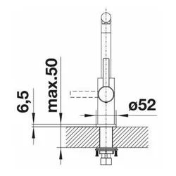 Bateria BLANCO Lanora 523122 Stal szczotkowana