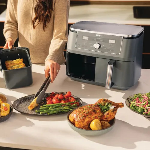 Air fryer Frytkownica beztłuszczowa NINJA Dual Zone Max DZ400EU 9.5 l Szary