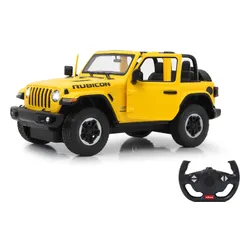 Zdalnie sterowany samochód COIL auto RC pilot duży JEEP Wrangler RS skala 1:14 żółty