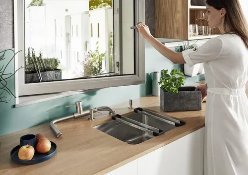 Bateria BLANCO Lanora-S-F 526180 Stal szczotkowana