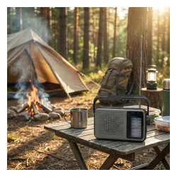 Radioodbiornik Manta MARDI919BK Radio FM Czarno-szary