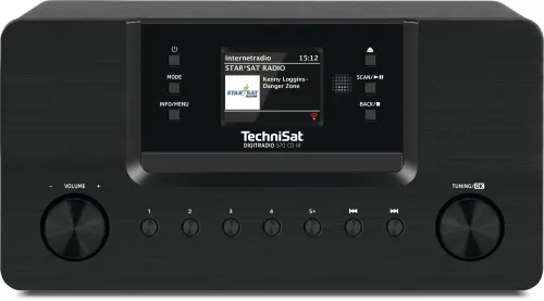 Radioodbiornik TechniSat DigitRadio 570 CD IR Radio FM DAB+ Internetowe Bluetooth Czarny