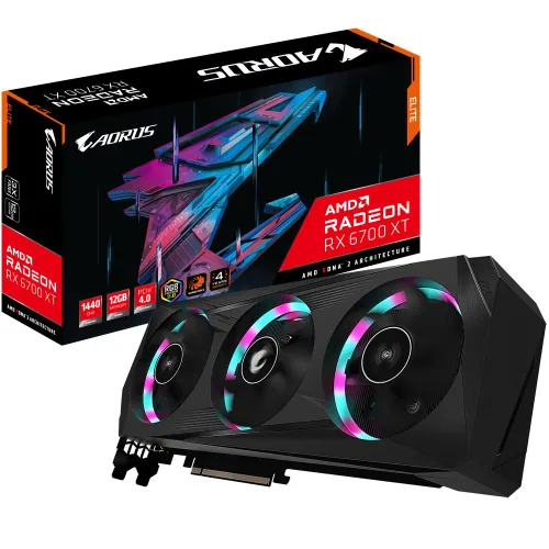 Karta graficzna Gigabyte AORUS Radeon RX 6700 XT ELITE 12GB GDDR6 192bit