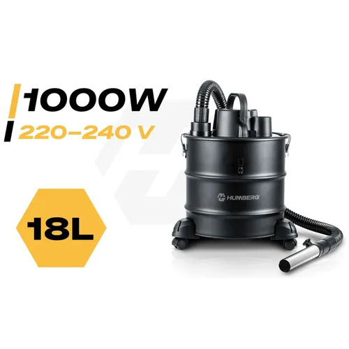Odkurzacz przemysłowy Humberg HM-405 do popiołu kominka pieca grilla 18L 1000W
