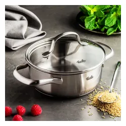 FISSLER San Francisco 1,2 l - garnek ze stali nierdzewnej ze szklaną pokrywką