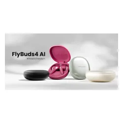 Słuchawki bezprzewodowe HiFuture FlyBuds4 Dokanałowe Bluetooth 5.4 Funkcje AI z tłumaczeniem ponad 130 języków, Czarny