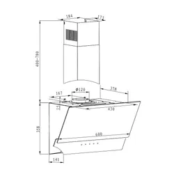 Вытяжка Amica OKP6547SW Белый