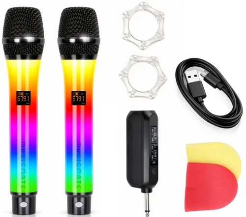 Mikrofon MUSICMATE MM-300 Colorvoice Duo (2 szt.)